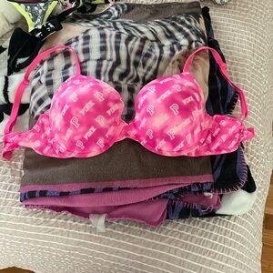 A pink bra from Victoria’s Secret pink